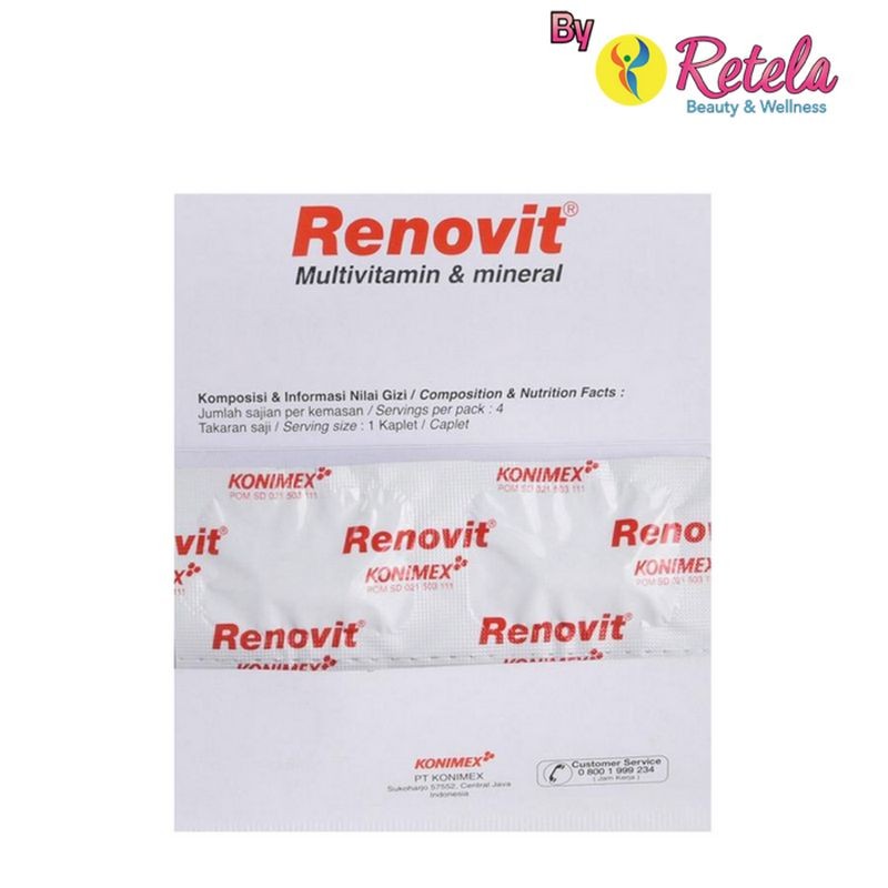 Jual RENOVIT 1 STRIP ISI 4 KAPLET | Shopee Indonesia