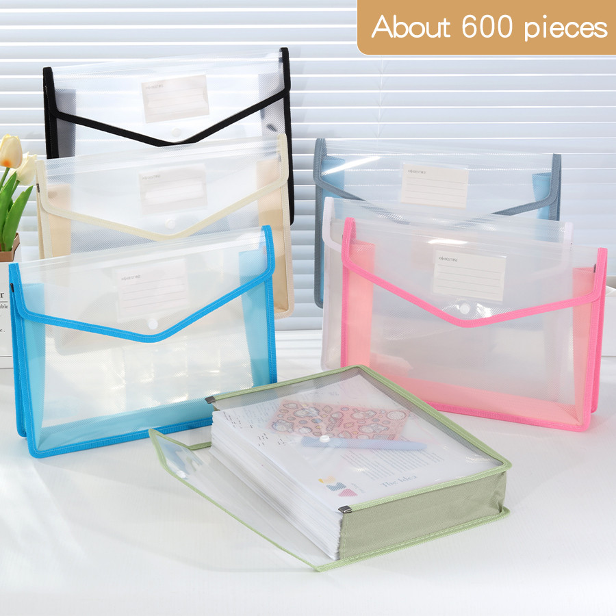 Jual Large Capacity A4 File Folders Waterproof Stationery Storage Pou ...