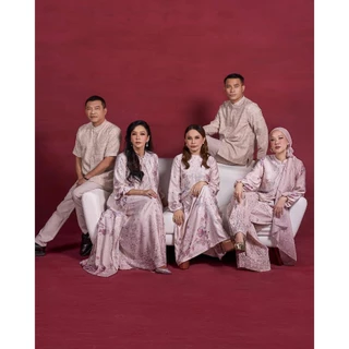 Geulis.id ARATHURRA SERIES BLUSHPINK / FAMILY SET / SARIMBIT KELUARGA