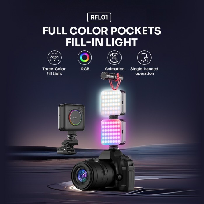 Jual Pocket Lamp Light ROBOT Full Color Pockets Animation 360° Fill-in ...