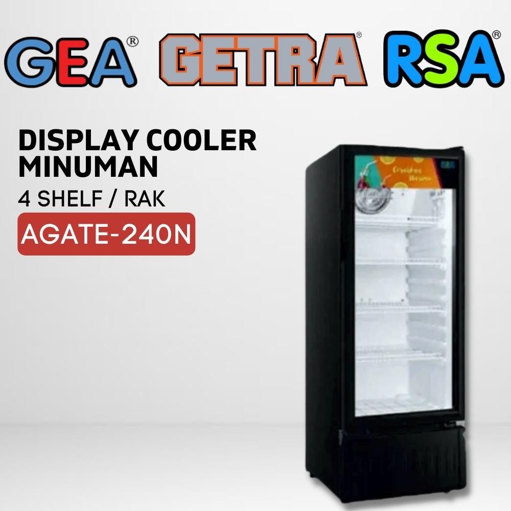 Jual SHOWCASE RSA AGATE-240 R DISPLAY COOLER LEMARI PENDINGIN MINUMAN 4 ...
