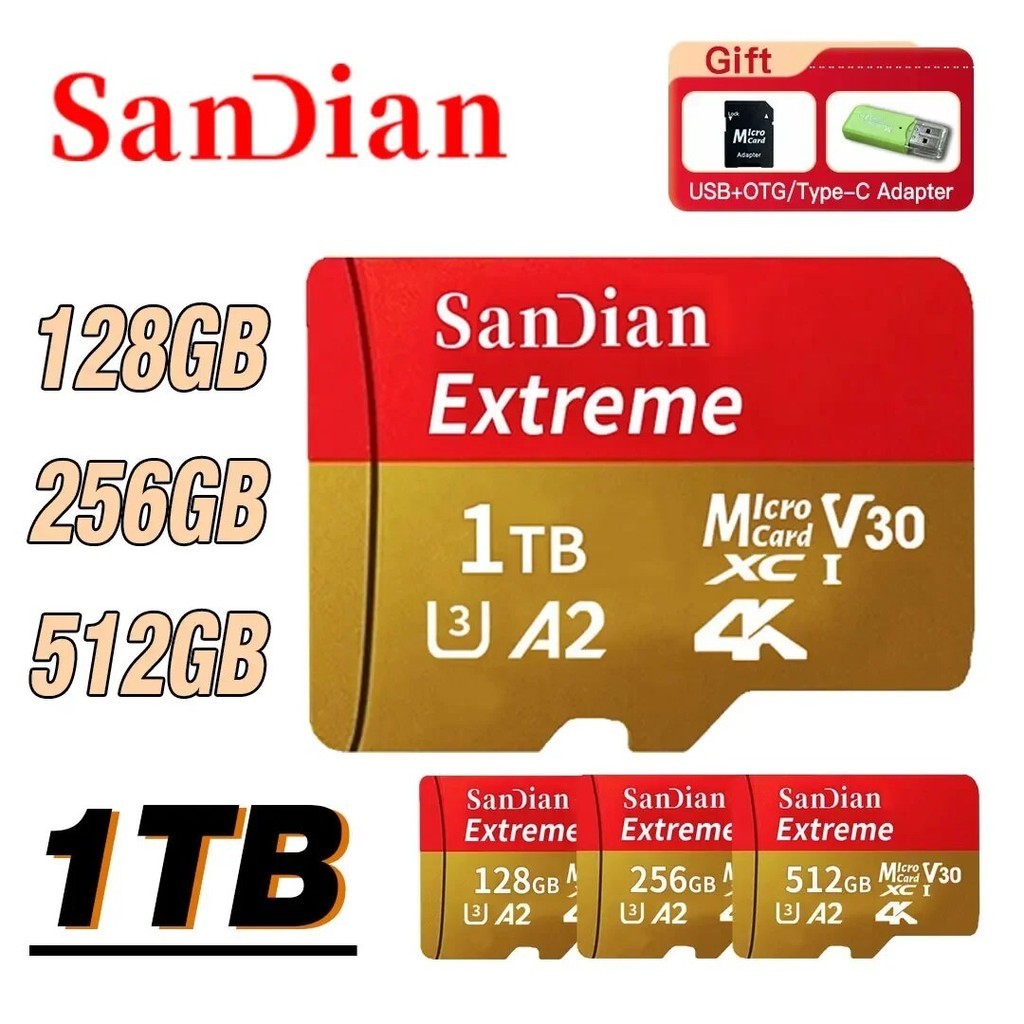 Jual Original 1TB SD Memory Card 128GB SD/TF Flash Card 512GB Mini Sd ...