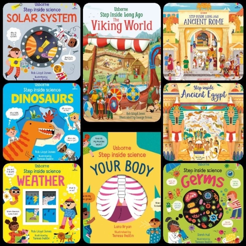 Jual [PS] Step Inside Series Book Dinosaurs, Your Body, Usborne Germs ...