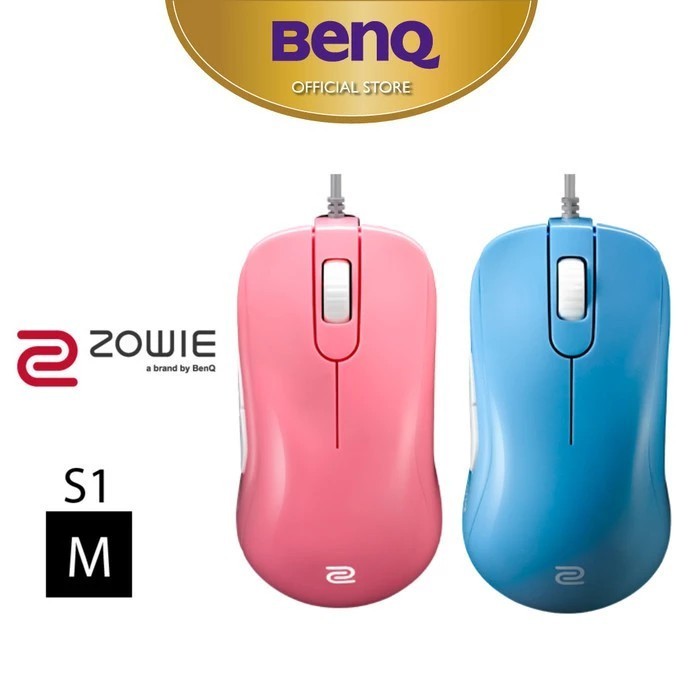 Jual BenQ ZOWIE S1 Divina Blue & Pink 3360 Sensor Mouse Gaming (Medium ...