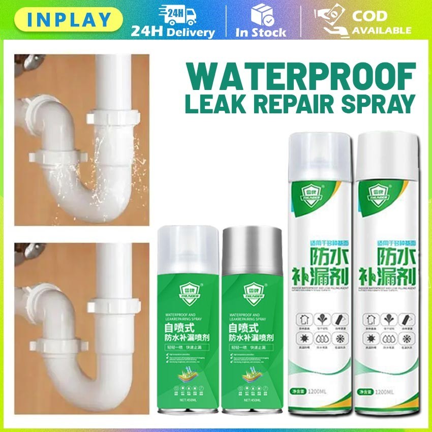 Jual 450ML/1200ML Spray Anti Bocor Waterproof / Cat Semprot Tahan Air ...