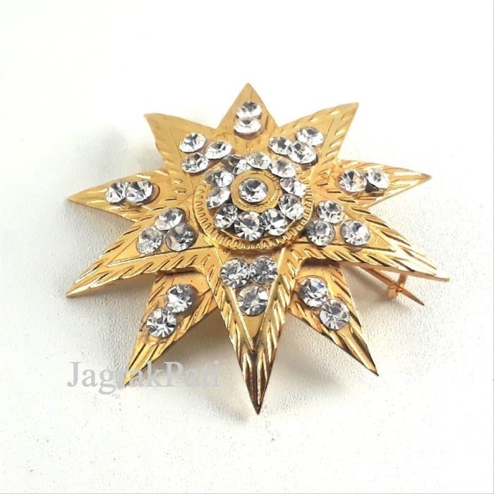 Jual Pin Bros Bintang 10 Hias Permata JP398 | Shopee Indonesia