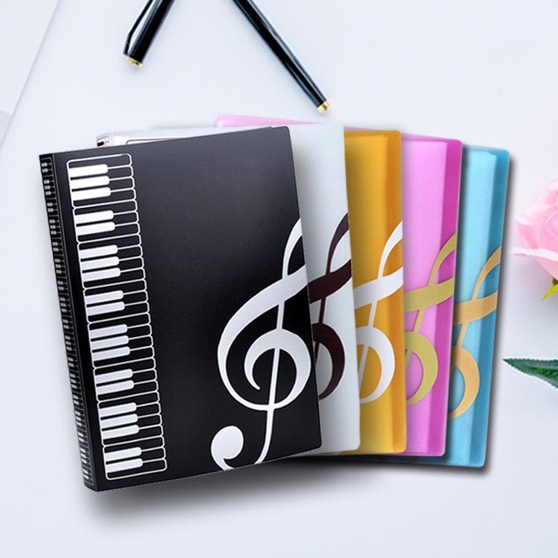 Jual 40 Pages A4 Multi-layer Music Score Folder Practice Piano Paper ...