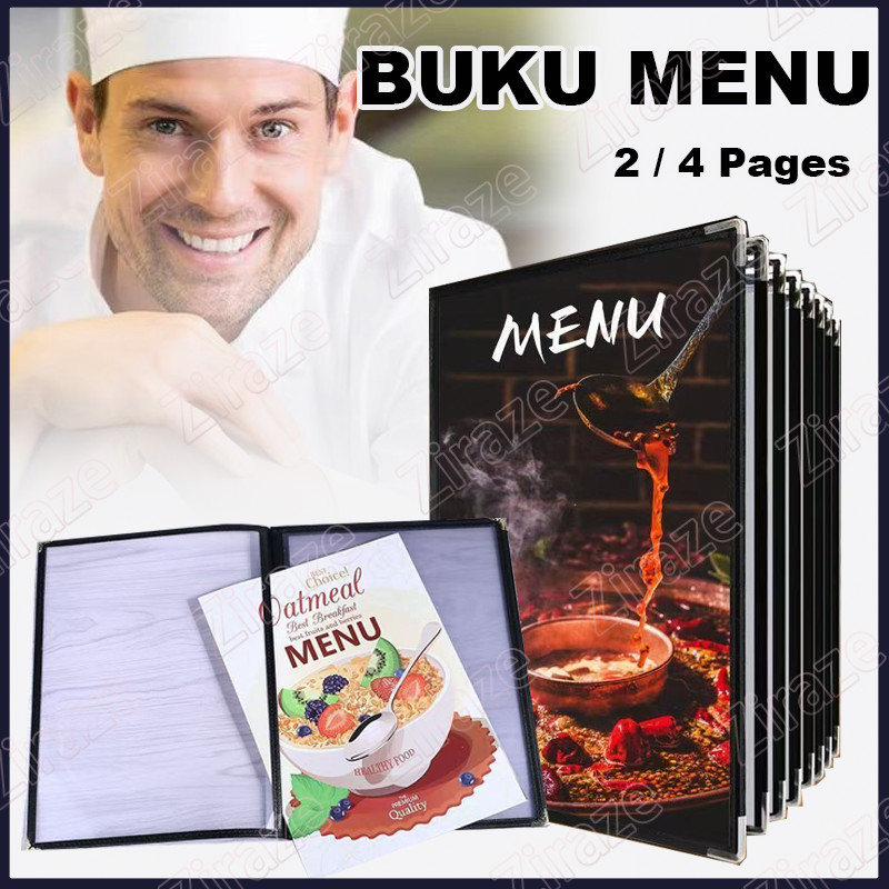 Jual 【COD】2/4 pages - A4 Cover Pelindung Menu / Buku Menu Restoran ...