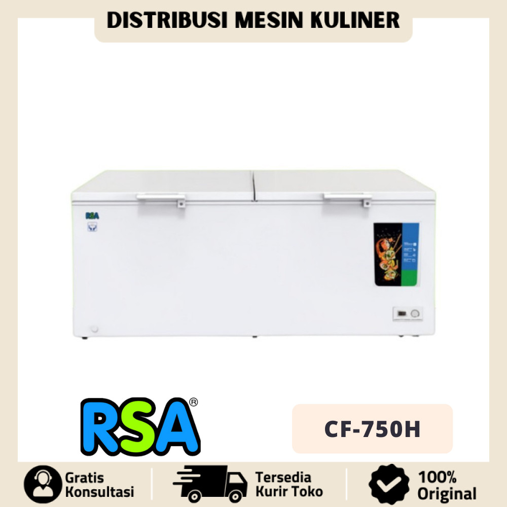 Jual CHEST FREEZER RSA CF-750-H FREEZER RESTORAN ORIGINAL GARANSI RESMI ...
