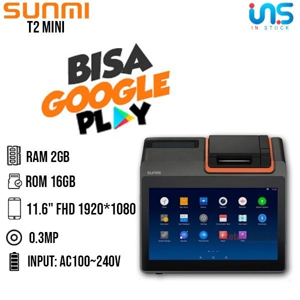 Jual Mesin Kasir Android Pos Sunmi T Mini Support All Aplikasi Mm Wifi Shopee Indonesia