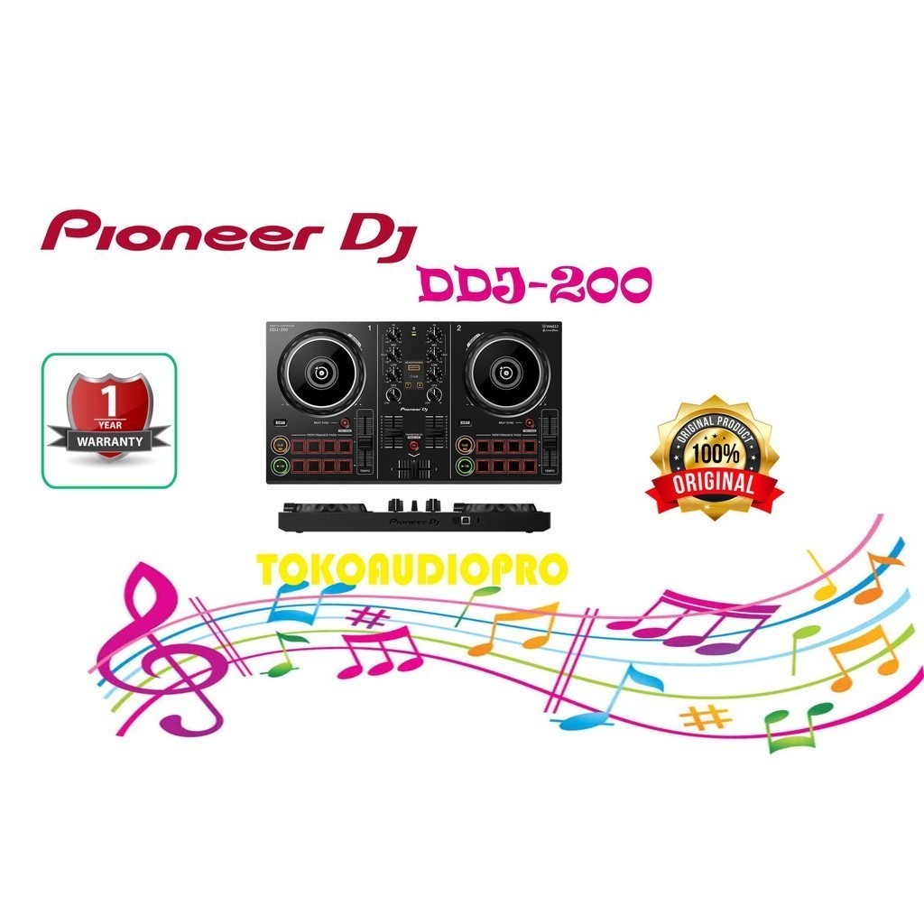 Jual Pioneer Dj DDJ 200 2channel Smart DJ controller DDj200 Shopee