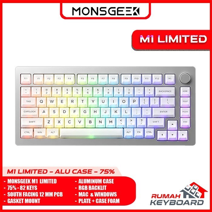 Jual MECHANICAL KEYBOARD - MONSGEEK M1 LIMITED - RGB - 75% - ALUMINUM ...