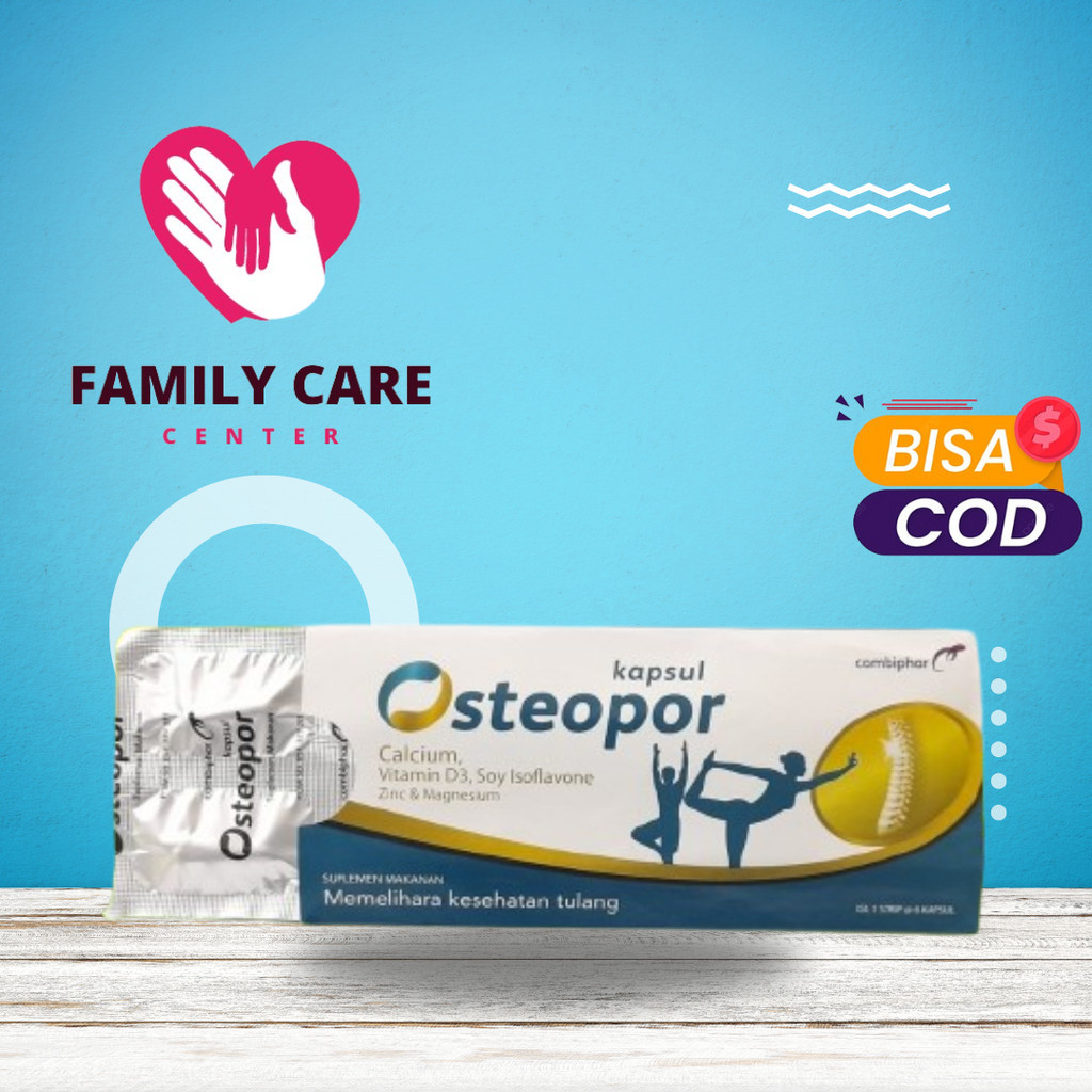 Jual osteopor hrg/strip isi 6 kapsul -famylicare | Shopee Indonesia