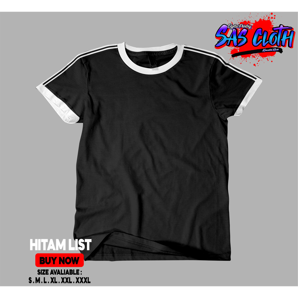 Jual KAOS Baju T-Shirt RINGER KAOS RINGER TEE POLOS PREMIUM KAOS RINGER ...