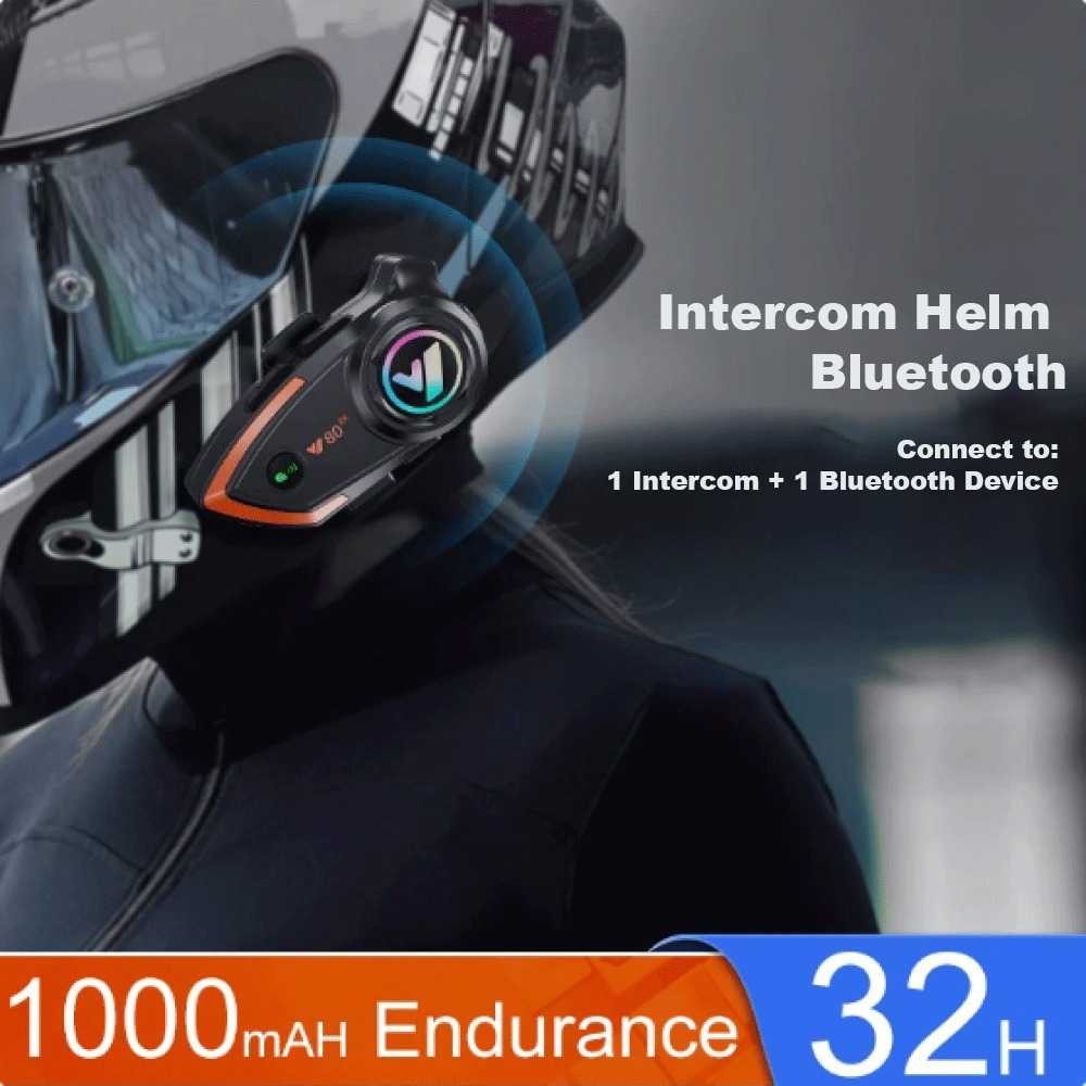 Jual Kebidumei Intercom Helm Bluetooth 2 Riders Call Music IP67 1000mAh ...