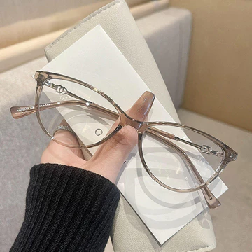 Viendo Kacamata Photocromic Minus Wanita Cat Eye Frame Anti Blueray Bluecromic Kaca Mata Optik