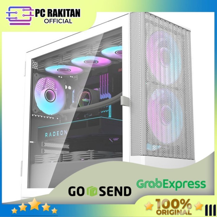 Jual DarkFlash Casing DK415M WHITE - Micro ATX Gaming case - WHITE ...