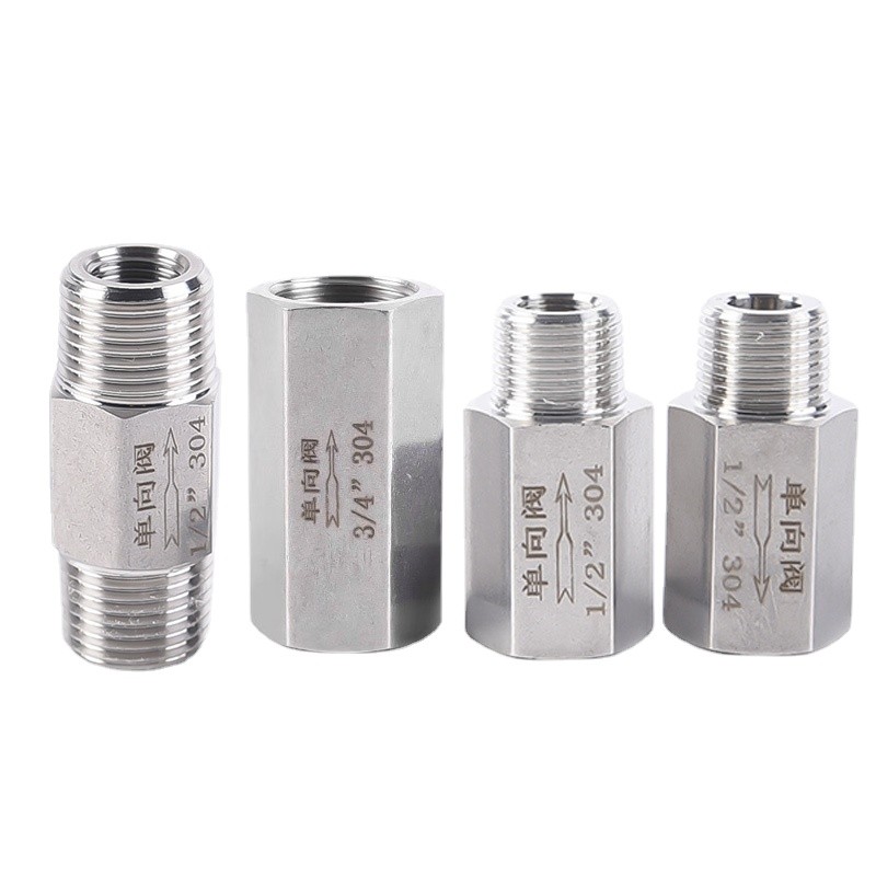 Jual 1/8" 1/4" 3/8" 1/2" 3/4" 1" BSP NPT Female Male Hex One Way Check ...