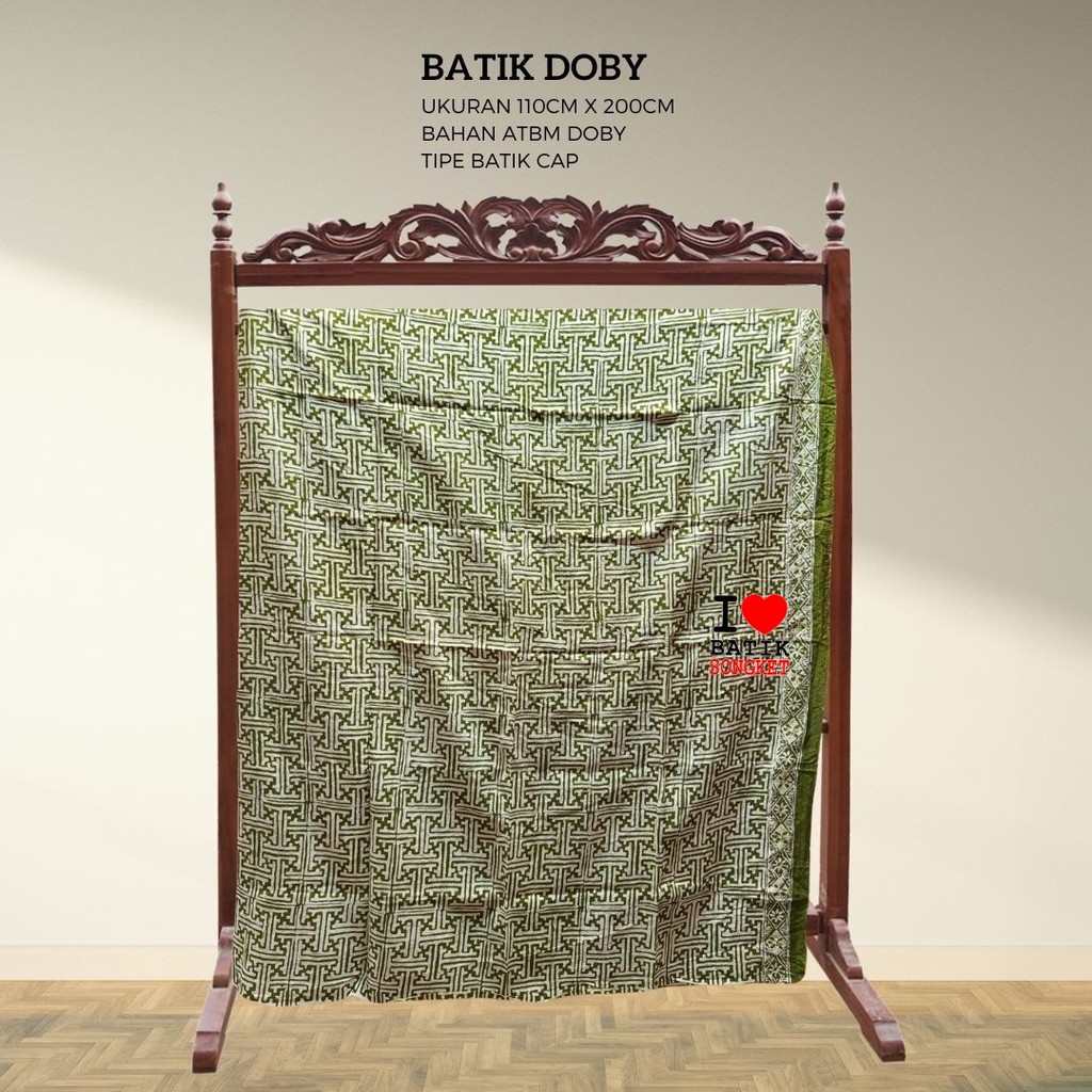 Jual DOBY PASTEL PARANG MOTIF 27 DOBI DOBBY BAHAN KAIN BATIK HITAM ...