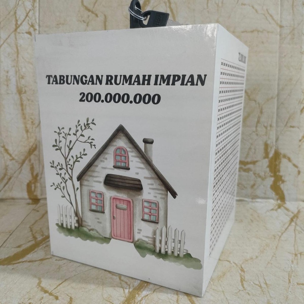 Jual Celengan Target Jumbo 200 Juta Tabungan Rumah Impian dan Liburan ...