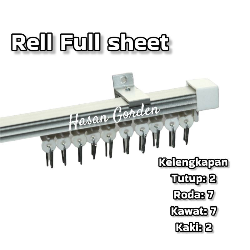 Jual Batang Rell Tiang Rel Pipa Gorden Aluminium Kotak Besi Vitrase ...