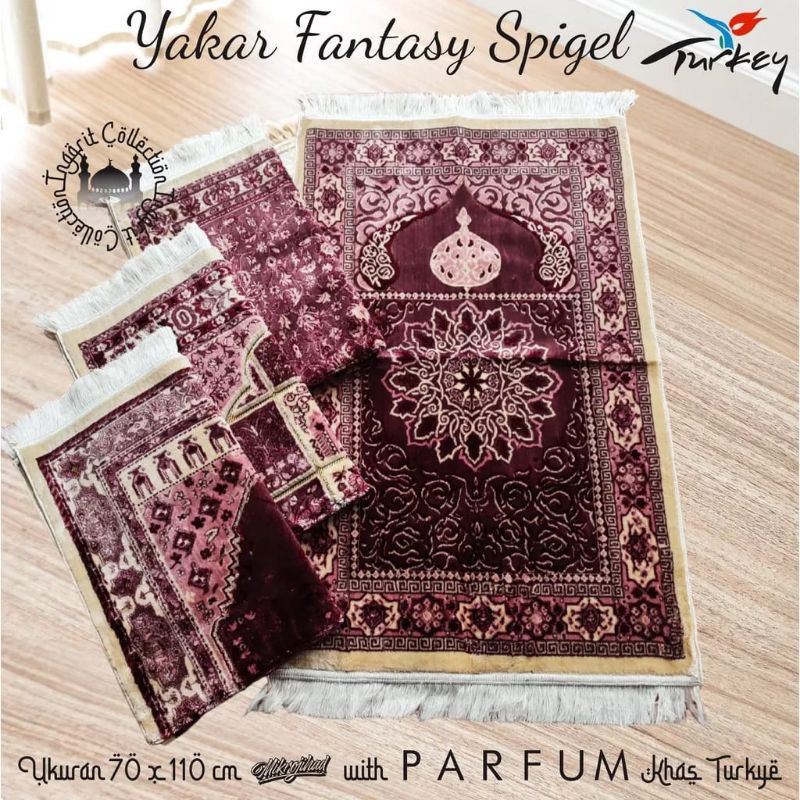 sajadah exclusive yakar harum /wangi rawdah tebal ukuran 70x110