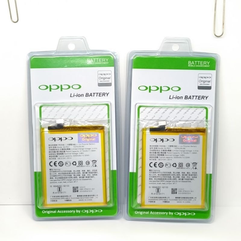 Jual Baterai Batre Oppo F5 F5 Youth F5 Pro Cph1723 Cph1727 F3 Cph 1609 Blp631 Original 100