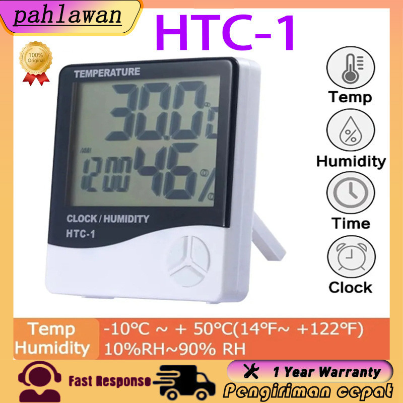 Jual Htc 1 Hygrometer Termometer Alat Ukur Suhu Temperatur Ruangan