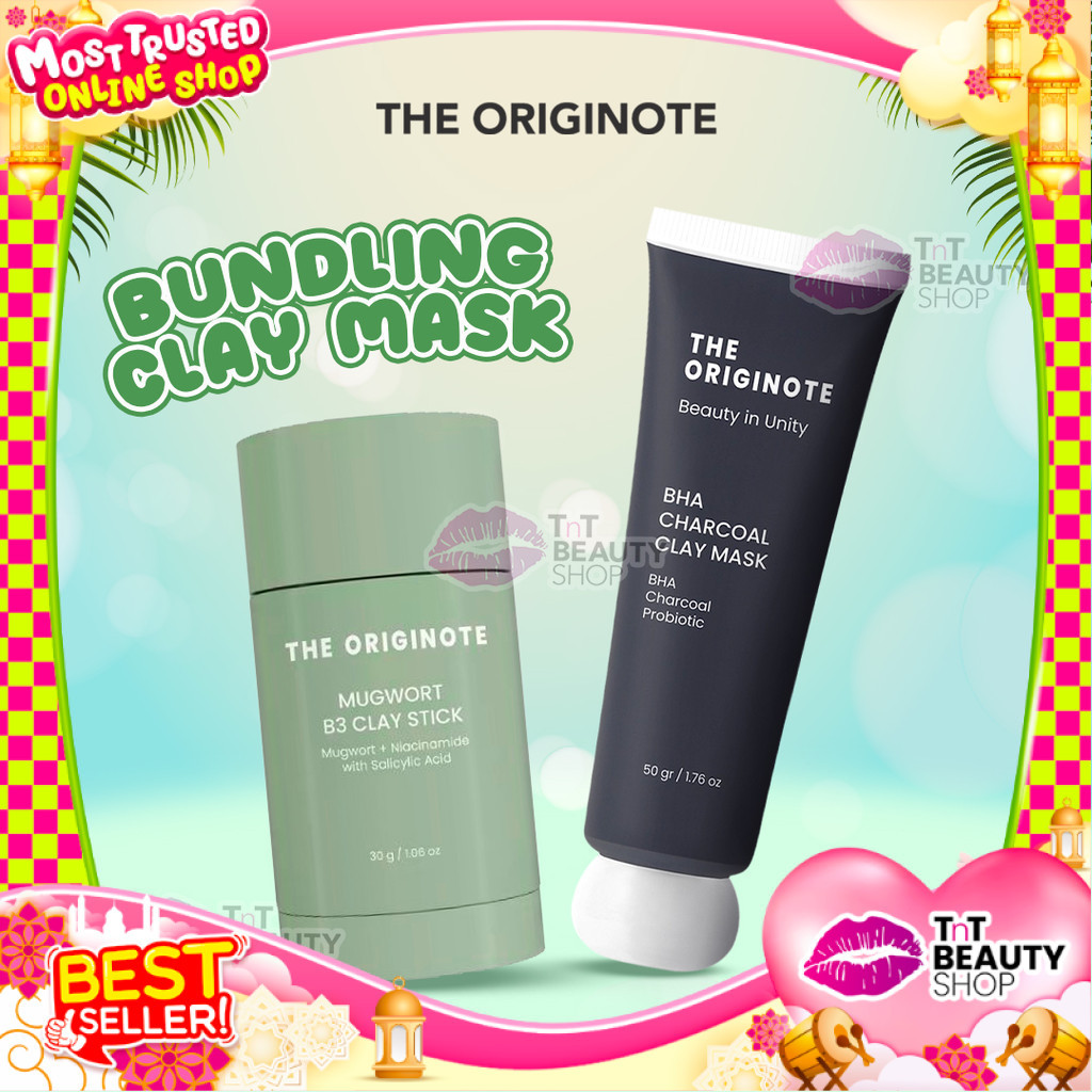 Jual [BUNDLING] The Originote Bundle Charcoal Clay Mask - Mugwort B3 ...