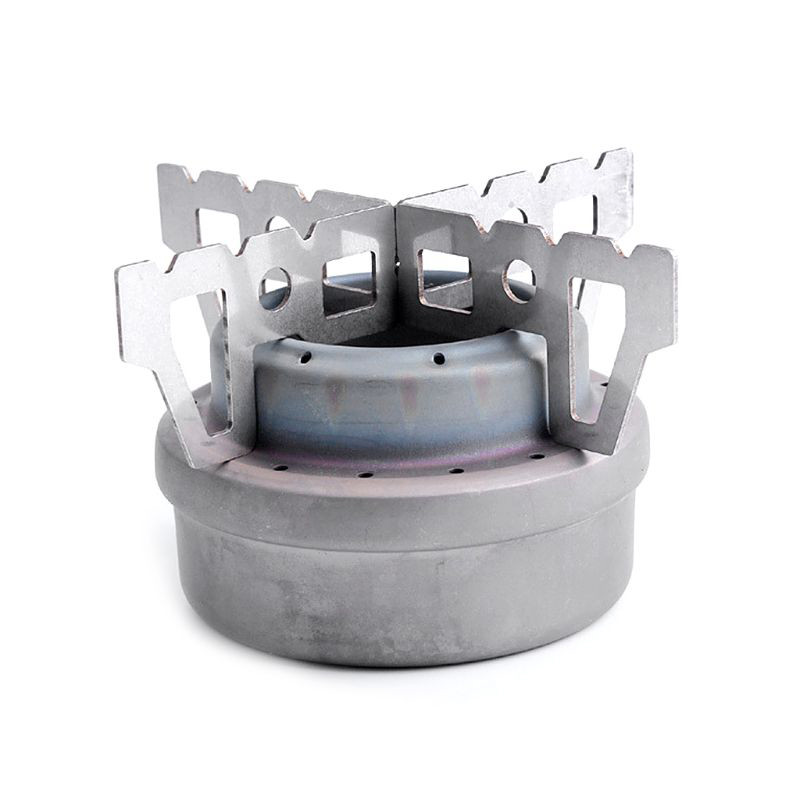 Jual Outdoor Alcohol Stove Stand Rack Stainless Steel Camping Stove ...