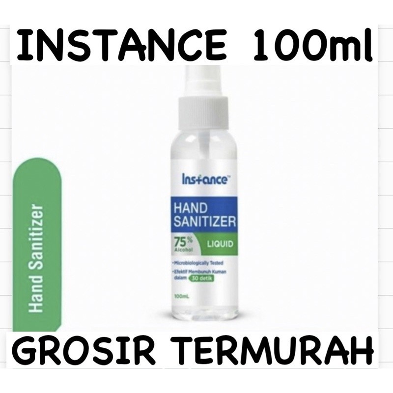 Jual Instance Hand Sanitizer Food Grade 100 Ml Shopee Indonesia