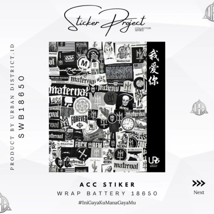 Jual Stiker Wrap Baterai 18650 1 Pcs Part 3 by Ultimate Customitation ...