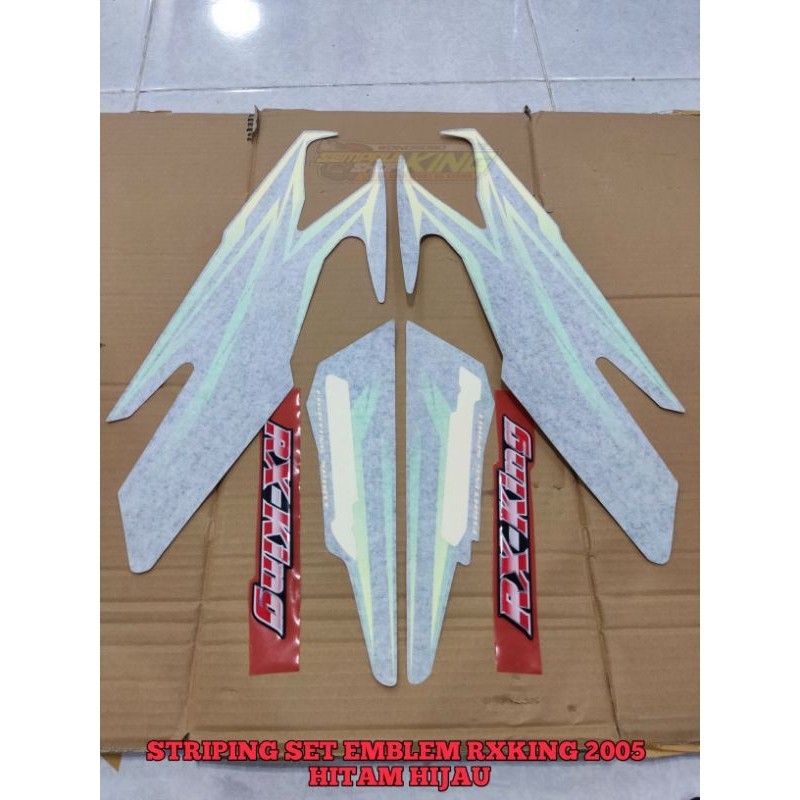 Jual Striping Rxking set emblem stiker Grafik body Rx king 2005 hitam ...