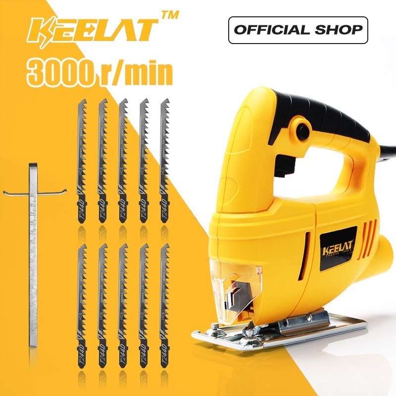Jual KEELAT 750W Power Tools Handheld Jig Saw With 5Pcs Saw Blade ...