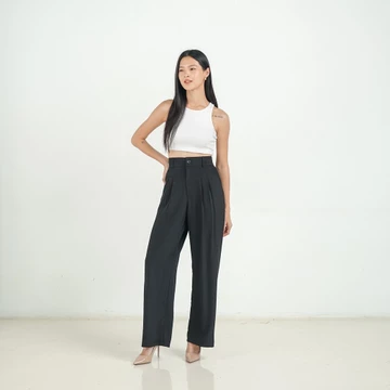 Tutuloph Basic Long Kulot V3 Kulot Celana Karet Kantor Highwaist Pants Flowy Pants All Size