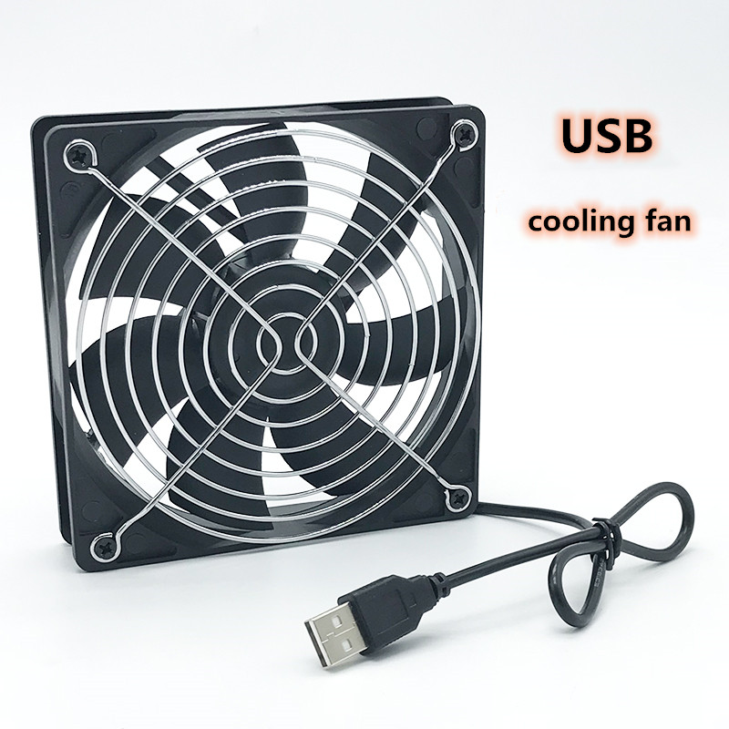 Jual USB computer chassis fan router set-top box DIY 5CV cooling fan ...