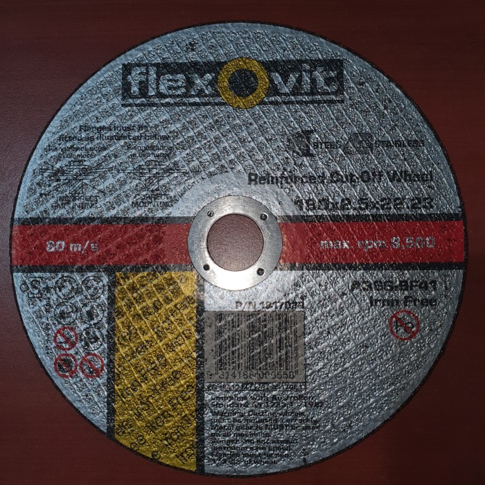 Rollo De Lija Flexovit 3 Coronas - 120 Mm X 25 M, Grano P180 Para Desbastado Y Acabado