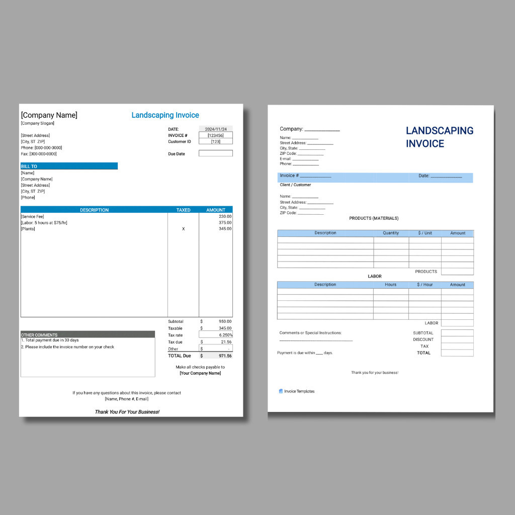 Jual (3) 37 Template Invoice word & excell random . | Shopee Indonesia