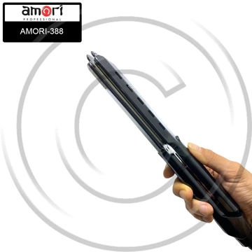 AMORI 388 Catokan Rambut Plat Lebar Rata Dengan Ceramic Tourmaline Ionic CO