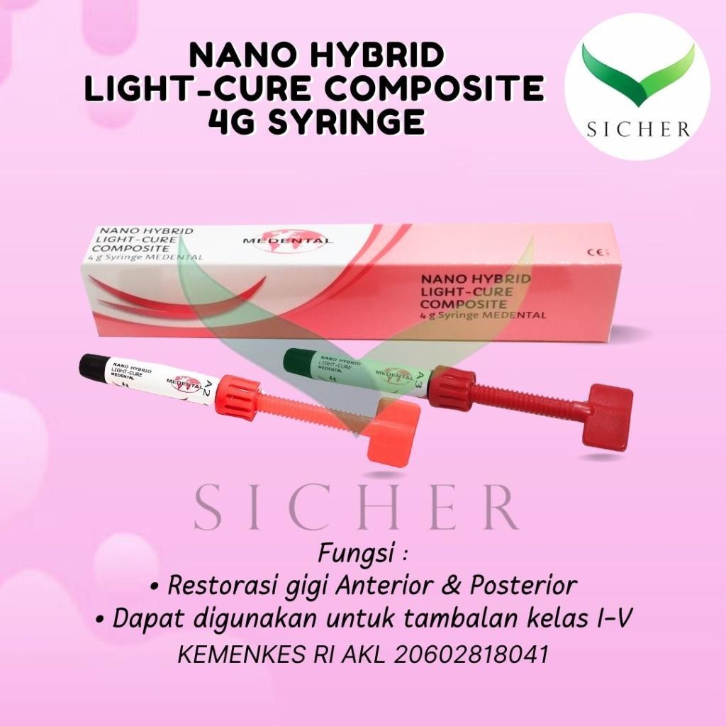 Jual Nano Hybrid Light Cure Composite / Komposit / Tambalan A2 / A3 /A3 ...