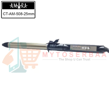 AMARA CT AM 508 Klintong Rambut Gold Tourmaline Barrel Plat Dapat Di Kunci Catokan Pengeriting