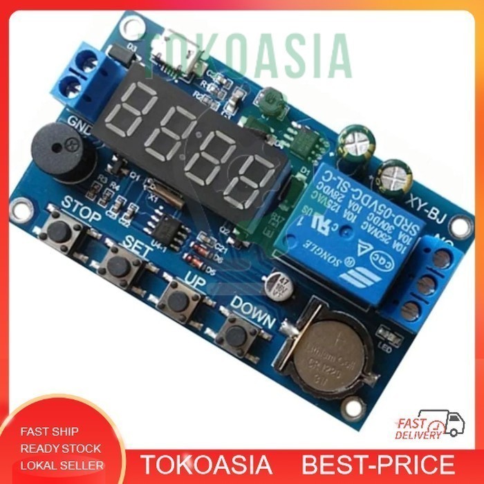 Jual XY-BJ Digital Timer Relay Real Time RTC 24 Jam 5 Programmable ...