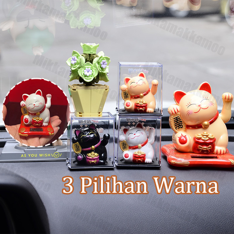Kucing Keberuntungan Solar Dashboard Mobil Terbaik Berkualitas Pejangan Kucing Kucing Hoki Pajangan Mobil Maneki Neko Fuk Tatakan Dashboard Solar Hoki Terbaik Berkualitas