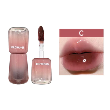 HERORANGE Mirror Lip Glaze Lip Jelly Tint Glass Lipstick Moisturizing Water Lip Gloss Korea GY