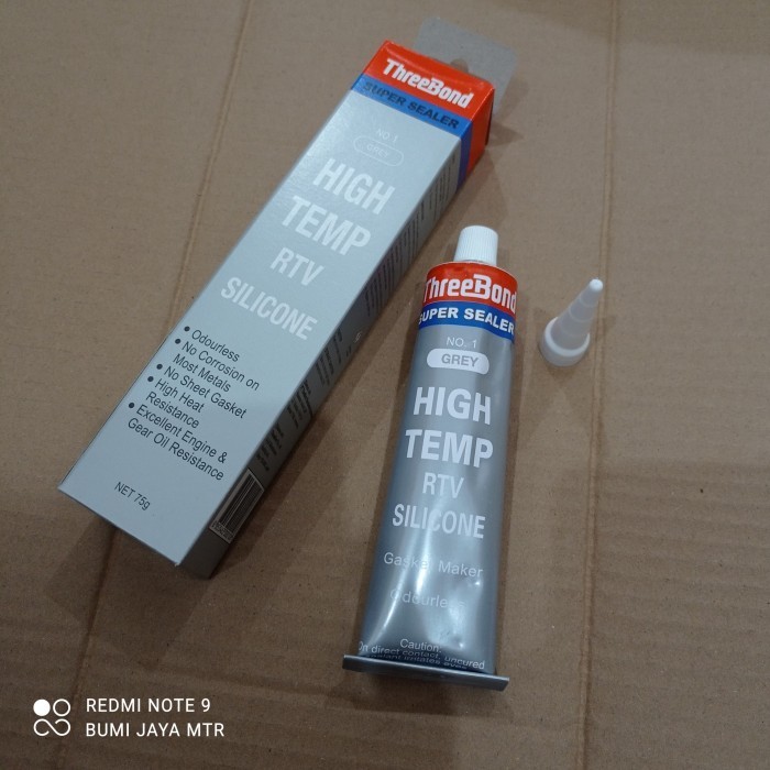 Jual THREEBOND HIGH TEMP RTV SILICONE SEALER 75GR GREY HARGA SATUAN ...