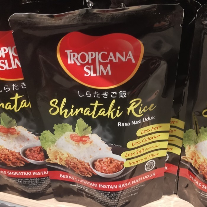 Jual tropicana slim shirataki rice rasa nasi uduk 72gr | Shopee Indonesia