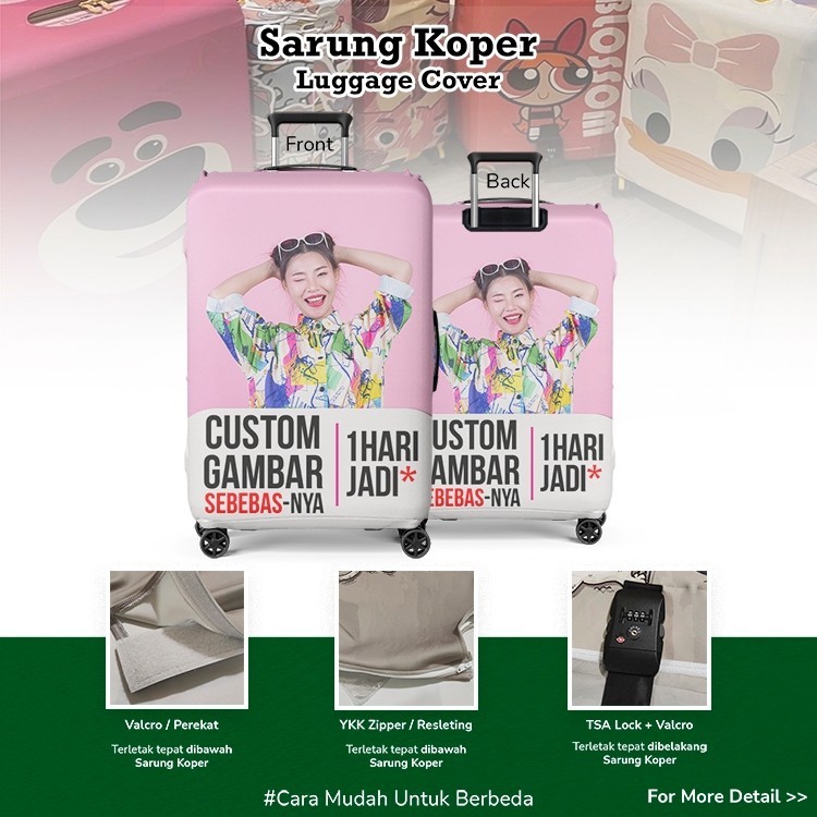 Jual Custom Sarung Koper / Cetak Gambar Atau Foto Sendiri dan 1 hari ...