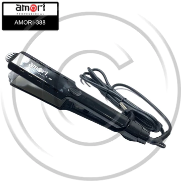 AMORI 388 Catokan Rambut Plat Lebar Rata Dengan Ceramic Tourmaline Ionic CO