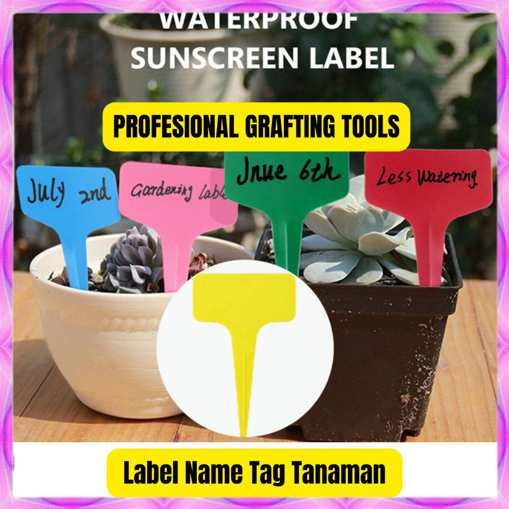 Jual 10PCS Penanda Label Name Tag Tanaman Hias Plant Marker Semai Benih ...