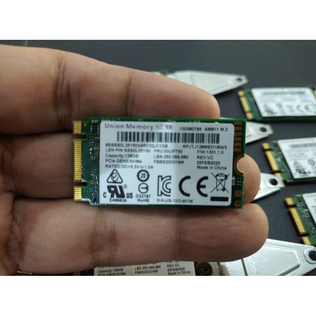 Jual SSD M.2 128gb 2242 union memory Second Original include extension ...